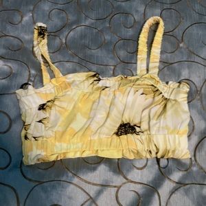 H&M Yellow Crop Top in size Small